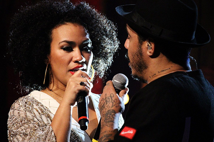 Mariene de Castro e Marcelo D2